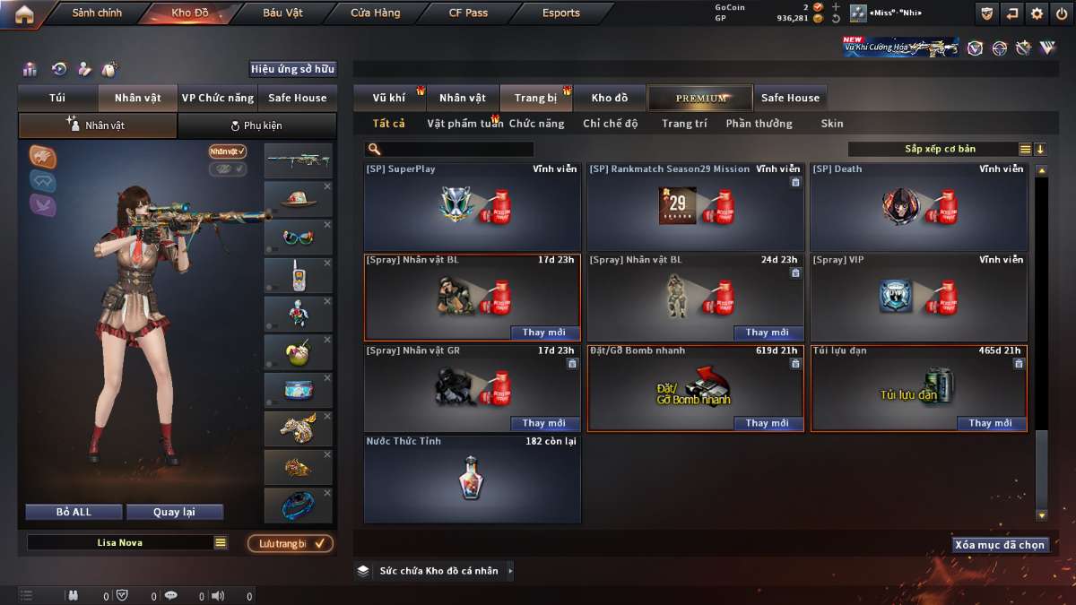shop acc cf uy tin gia re